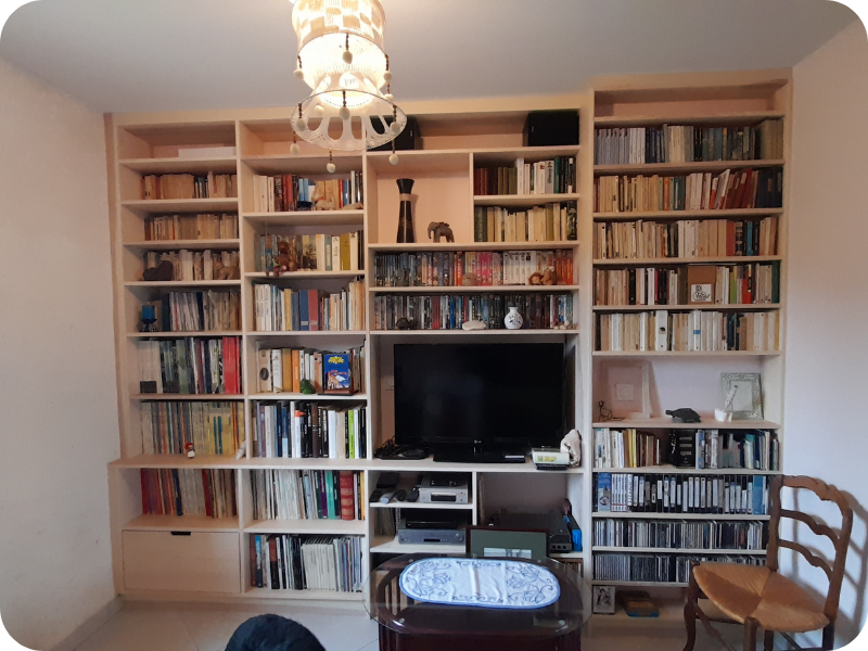 bibliotheque sur mesure carantec